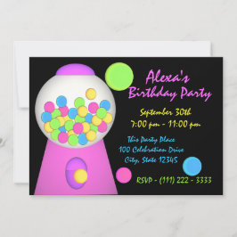 バブルガム誕生日 招待状