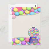 バブルガム・ガンボールと機械 ポストカード (正面/裏面)