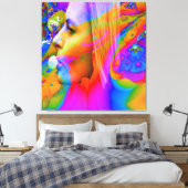 バブルガム キャンバスプリント (インサイチュ (寝室))