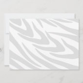 バブルガム ストライプ / ピンク 招待状 (裏面)