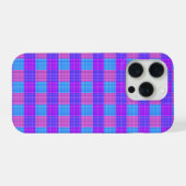 バブルガム タータンチェックプリント iPhoneケース (裏面横)