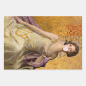 バブルガムDiva金ゴールド ラッピングペーパーシート (正面)