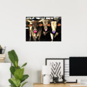 バブルガ吹ムのロデオ・ブル牛の西洋美術 ポスター (ホームオフィス)