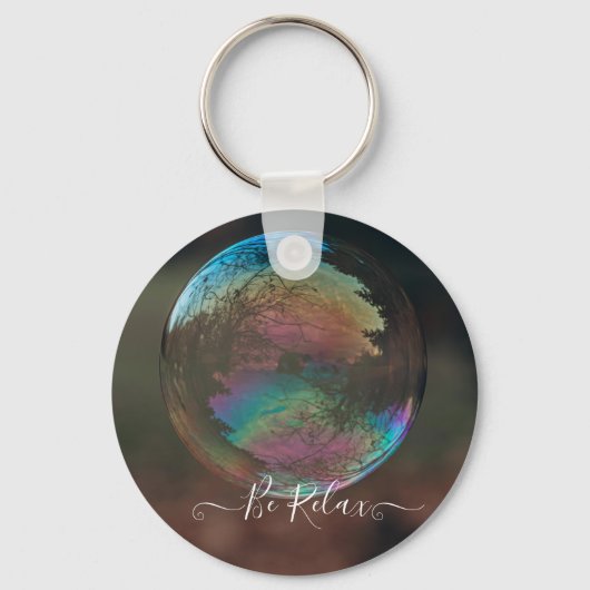 バブルキーチェーンのクローズアップ キーホルダー (正面)