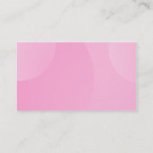 バブルクラウド – ピンク色のシ淡い色のェーズ 名刺 (裏面)