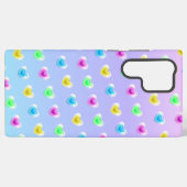 バブルグムガカラフルラスハートバルーンバレンタイン SAMSUNG GALAXYケース (裏面横)