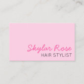 バブルグムピンクとホットピンクガーリーかわいい 名刺 (正面)