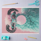 バブルグムブリーズティール（緑がかった色）ラムデクページ 薄葉紙 (クラフト)