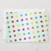 バブルグムマシン誕生日スイーツトリートフォト 招待状 (裏面)