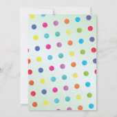 バブルグムマシン誕生日スイーツトリート招待状 招待状 (裏面)