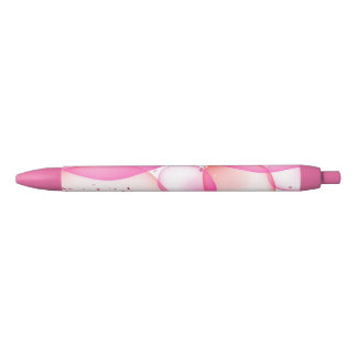 バブルグリッターの背景 黒ボールペン