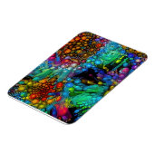 バブルサイケデリックバースト抽象芸術デイジー マグネット (左側)