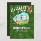 バブルサッカー大相撲の誕生日に跳ね返るゾルブ 招待状 (正面/裏面)