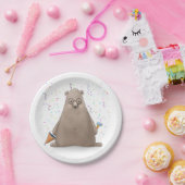 バブルザベア誕生日 ペーパープレート (パーティー)