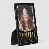 バブルシック卒業写真ギフトデスクトッププラーク フォトプラーク (側面)