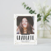 バブルシック卒業発表はがき ポストカード (スタンド正面)