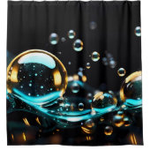 バブルシャワーカーテン シャワーカーテン (正面)