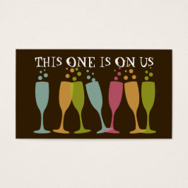 バブルシャンパン踊りガラスイベントドリンクチケット