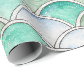 バブルスキャロプスデザインオン包装紙 ラッピングペーパー (ロールコーナー)