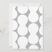 バブルスタイリッシュカバーの招待テンプレート 招待状 (裏面)