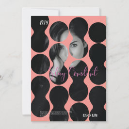 バブルスタイリッシュカバーの招待テンプレート 招待状