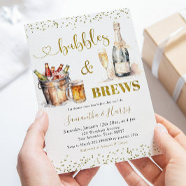 バブルズカップルのシャワー招待状 招待状