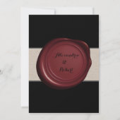 バブルズカップルウェディングシャワー 招待状 (裏面)