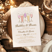 バブルズカップルズコードブライダルシャワー 招待状