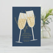 バブルズザブライドシャンパーニュブライダルシャワー 招待状 (スタンド正面)