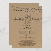 バブルズバッハロレットパーティの招待状 招待状 (正面/裏面)