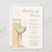 バブルズブルズカップルウェディングシャワー招待状 招待状 (正面)