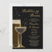 バブルズブルズカップルウェディングシャワー招待状 招待状 (正面)