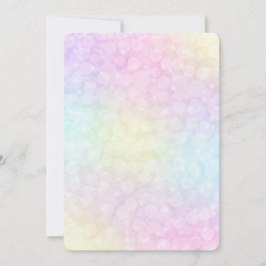 バブルズ ご招待 招待状 (裏面)