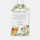 バブルズ アンド ブリュース カップルシャワー ギフトタグ (正面)