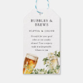 バブルズ アンド ブリューズ カップルシャワー ギフトタグ (正面)