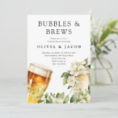 バブルズ アンド ブリューズ カップルシャワー フォト招待状 招待状 (スタンド正面)