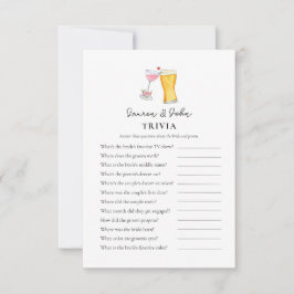 バブルズ アンド ブリュー カップルシャワートリビアゲーム 招待状