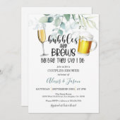 バブルズ アンド ブリュー カップルシャワー 招待状 (正面/裏面)