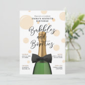 バブルズ アンド ボウタイズ 60歳の誕生日 招待状 (スタンド正面)