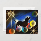 『バブルズ・ザ・ダックスフント』 ポストカード (正面/裏面)