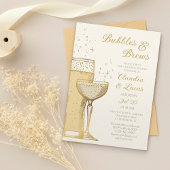 バブルズ ブリューズ カップル ウェディング シャワー 招待状