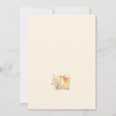 バブルズ&ブリュー エレガント モダン カップルズ シャワー 招待状 (裏面)