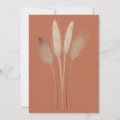 バブルズ&ブリュー カップル ウェディング シャワー パンパス 招待状 (裏面)