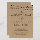 バブルズ＆ブルース ウェディング アニバーサリー パーティー 招待状 (正面/裏面)