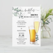 バブルズ＆ブルース カップルシャワー招待状 招待状 (スタンド正面)
