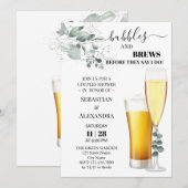 バブルズ＆ブルース カップルシャワー招待状 招待状 (正面/裏面)