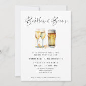 バブルズ＆ブルース 婚約パーティー 招待状 (正面)