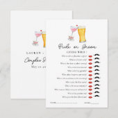 バブルズ＆ブルー 'ゲスフー' シャワーゲーム 招待状 (正面/裏面)