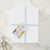 バブルズ&ブローズメッセージカードクリスマスブライダルシャワー ギフトタグ (より糸付き)