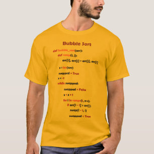 バブルソートコーディングシステム管理者 Tシャツ